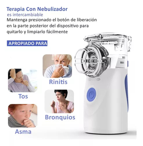🌬️ Nebulizador Portátil UltraSilent NIÑOS ADULTO MASCARA - ULTIMAS UNIDADES 🫁
