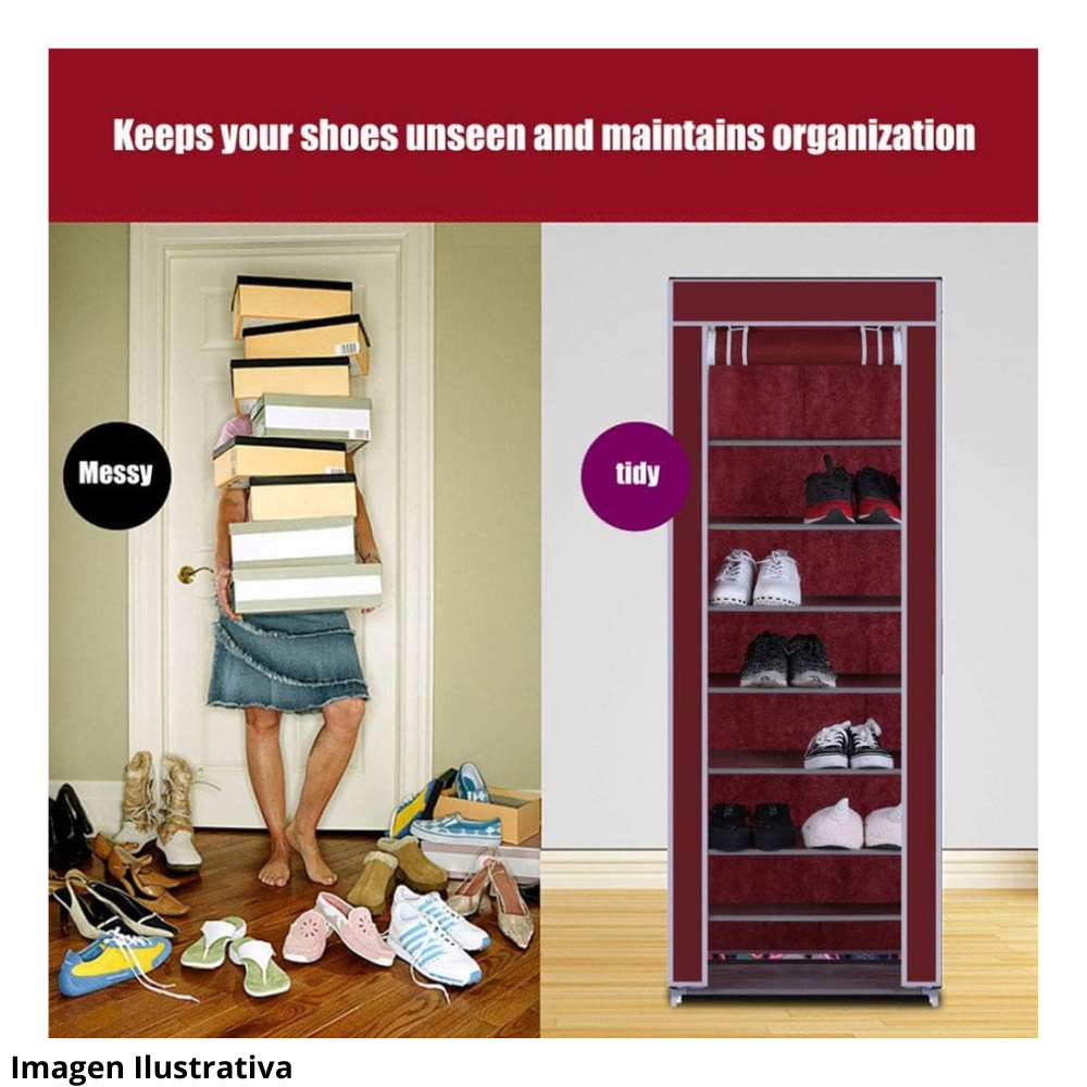 👠Zapatero Organizador 10 Niveles Cubierta👠