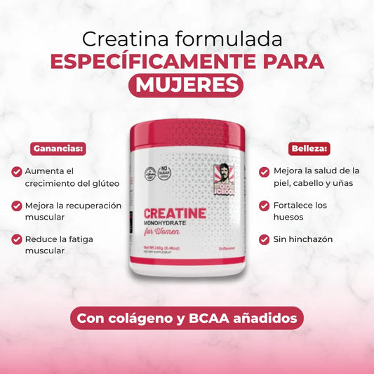 👌Creatine monohydrate Old School | Creatina monohidratada pura para mujeres 👌