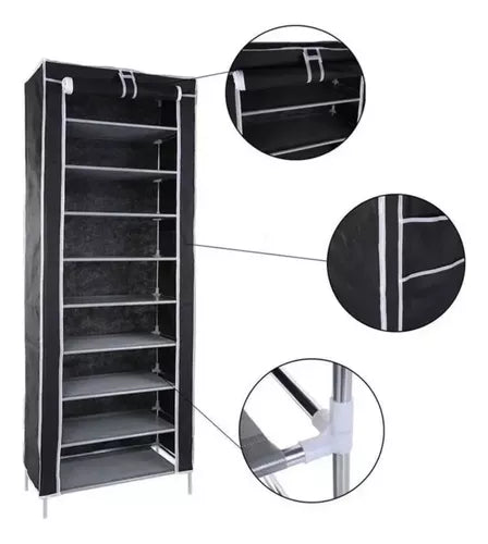 👠Zapatero Organizador 10 Niveles Cubierta👠