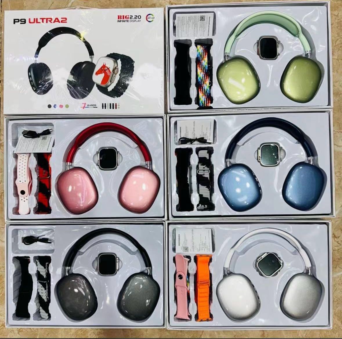 ⌚️ COMBO DIADEMA P9 ULTRA 2 + 1 AIRPOD