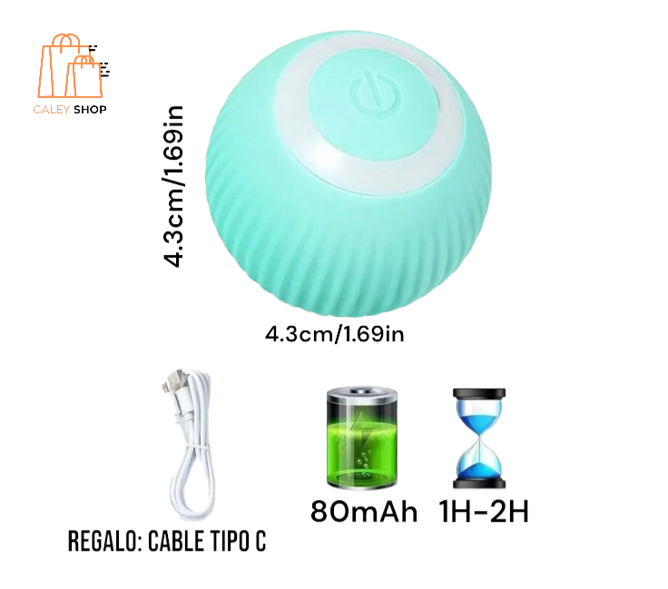 🐾 PetPlay™ | Pelota Inteligente para mascotas pequeñas y gatos🐾