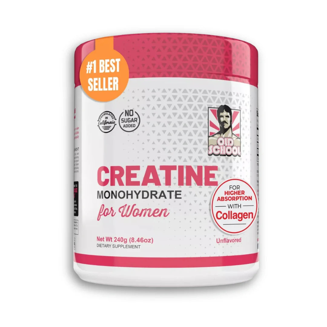 👌Creatine monohydrate Old School | Creatina monohidratada pura para mujeres 👌